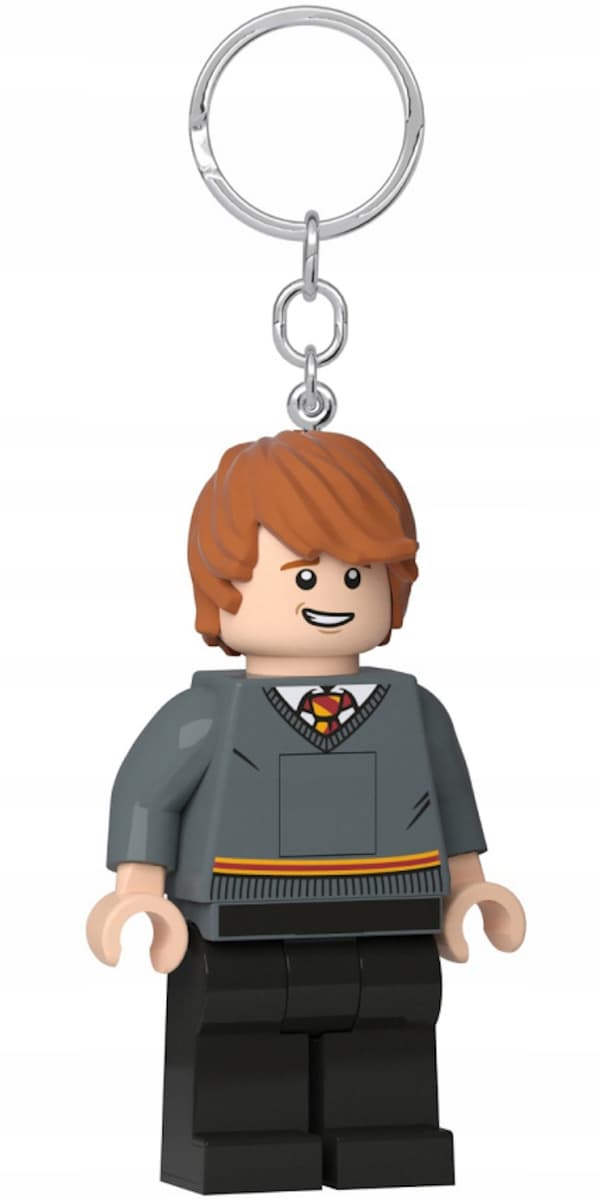 LEGO HARRY POTTER KEYRING TORCH RON WEASLEY FIGURINE KEYRING WITH TORCH