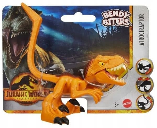 Mattel Jurassic World Bendy Biters Atrociraptor