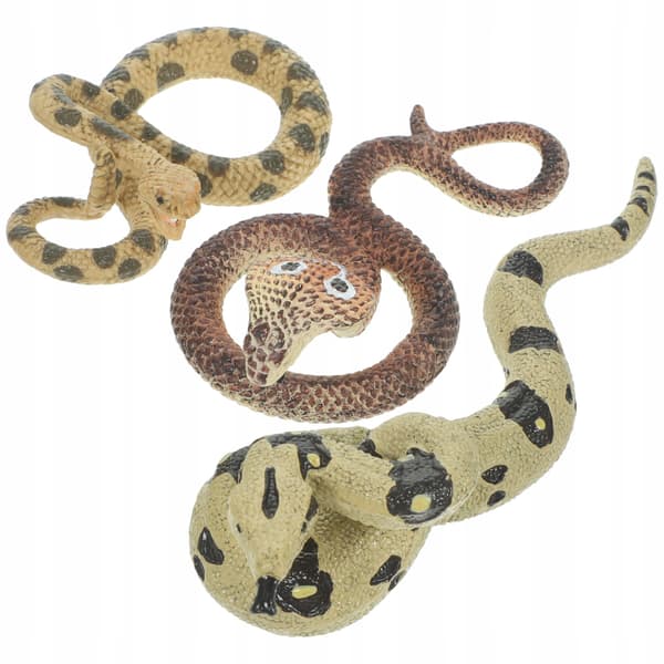 3 FUN SNAKE FIGURINES – REALISTIC GADGETS