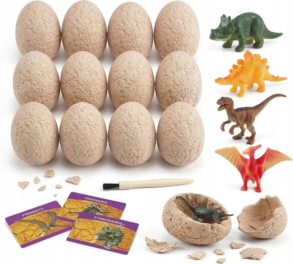 Dinosaur Mine: Archaeological Dig Set with 12 Large Eggs