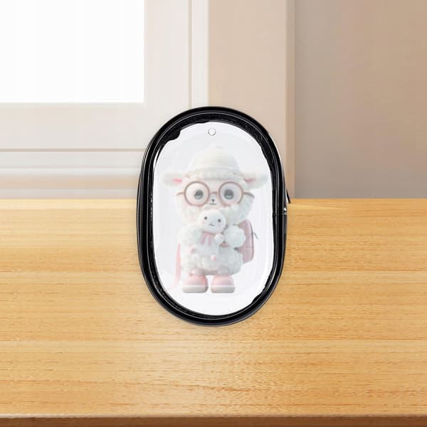 Clear PVC Display Bag with Dust-proof Zip Fastening – Round Bag