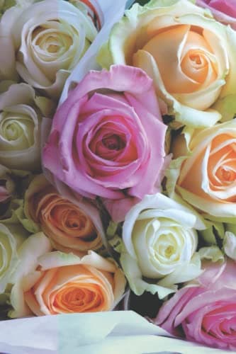 A notebook for flower lovers: A beautiful, fragrant flower notebook