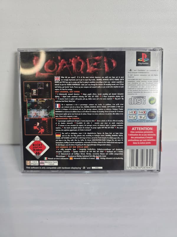 LOADED BOX ENG PSX PlayStation (PSX) boxed