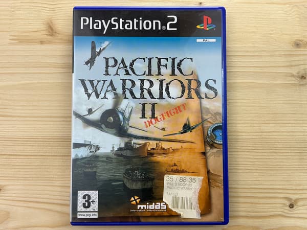 PACIFIC WARRIORS II DOGFIGHT – PS2 game, in excellent condition, complete set