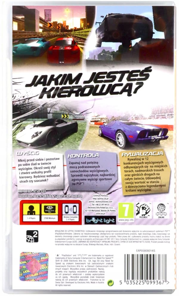 NEED FOR SPEED SHIFT [PSP GAME]