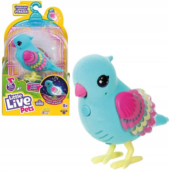 INTERACTIVE SINGING BIRD: It chirps, talks and moves its beak – TURQUOISE PARROT