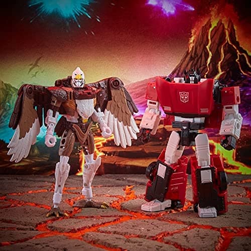 TRANSFORMERS KINGDOM MAXIMAL SKYWARP SIDESWIPE