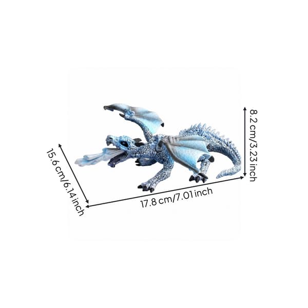 Scaled Dragon Display Statue with sculpted spiked growths and claws, Four-legged