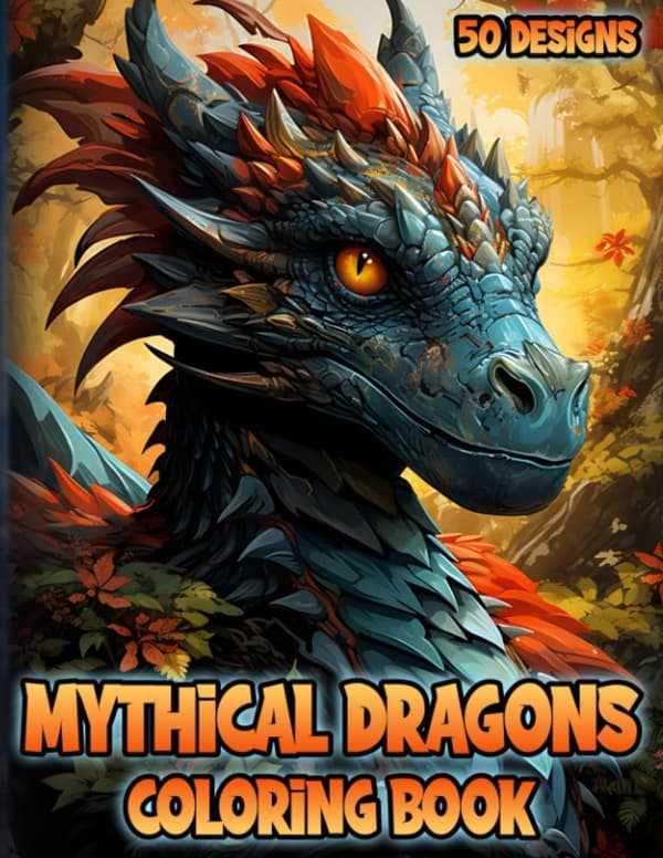 Ketschik, Emil *Mythical Dragons Colouring Book for Adults: Enchanted Creatures*