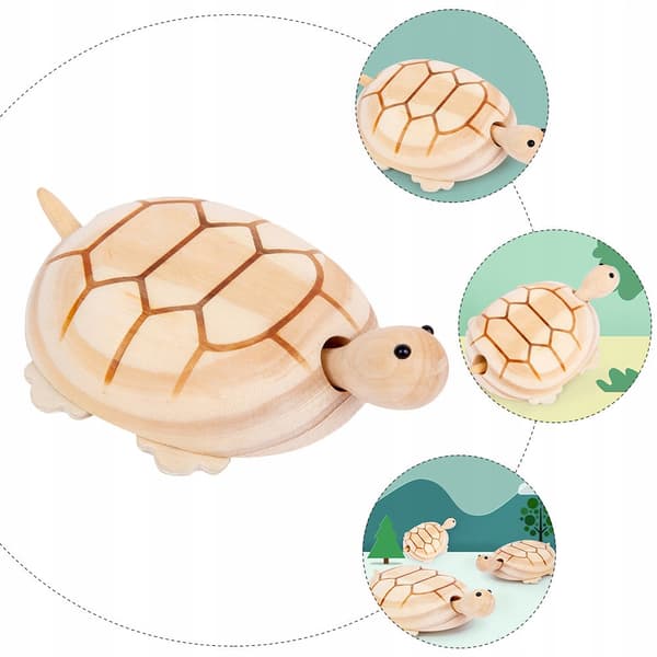 WOODEN TABLE DECORATION IN THE SHAPE OF A TURTLE – A CREATIVE DECORATIVE MODEL