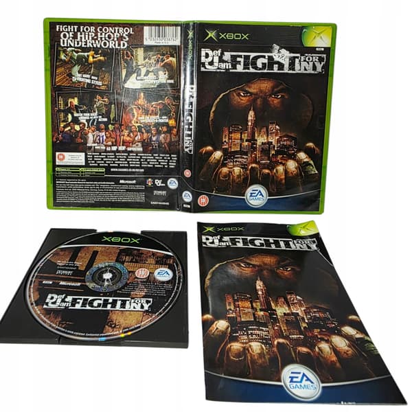 DEF JAM FIGHT FOR NY XBOX 3XA DISC + DB
