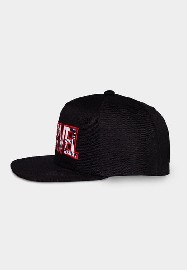 MARVEL LOGO RED AND BLACK CAP