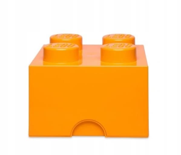 LEGO BRICK STORAGE BOX, ORANGE, 25 cm, 40031760