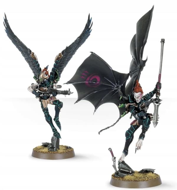 Warhammer 40,000 Drukhari Scourges – a spru with 40k Dark Eldar models