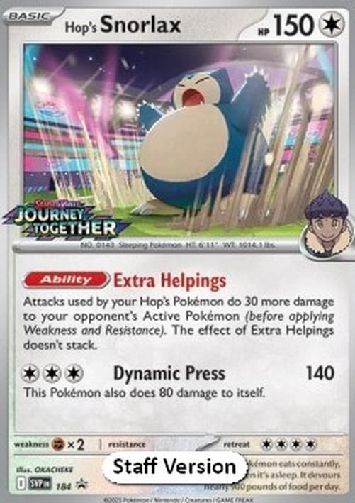 Pokemon Hop's Snorlax