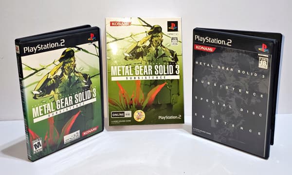 METAL GEAR SOLID 3 SUBSISTENCE PS2 NTSC – BOX ONLY – NO GAME DISCS!