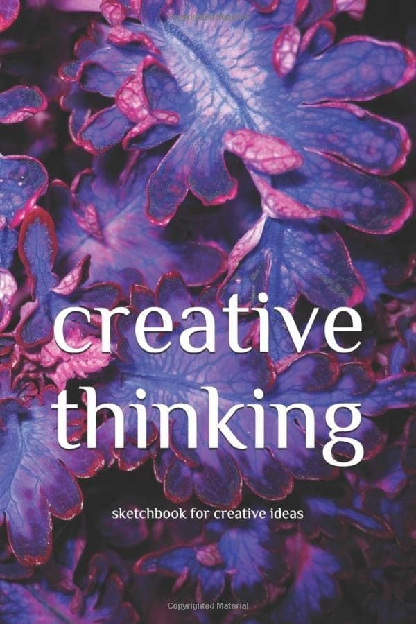 Creative Thinking: A Sketchbook – Journal – Blank Pages with Black Borders
