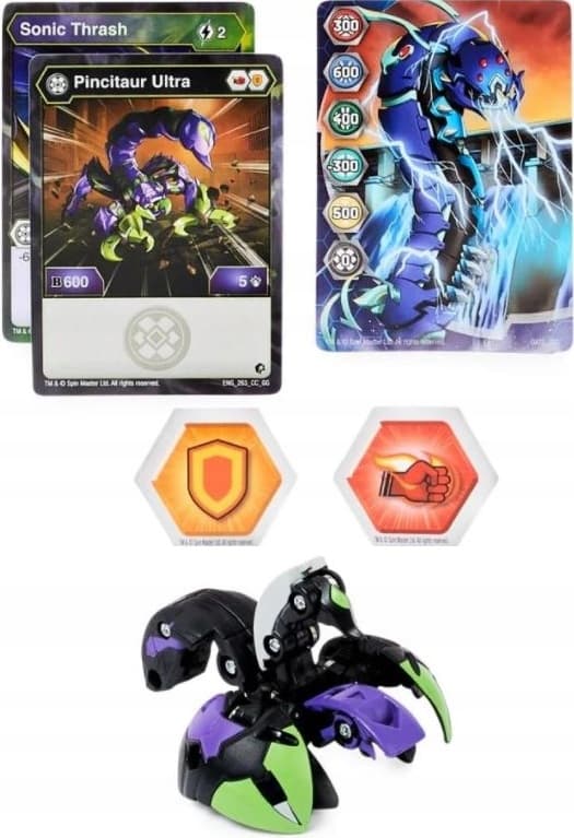 BAKUGAN GEOGAN ULTRA DARKUS PINCITAUR FIGURINE