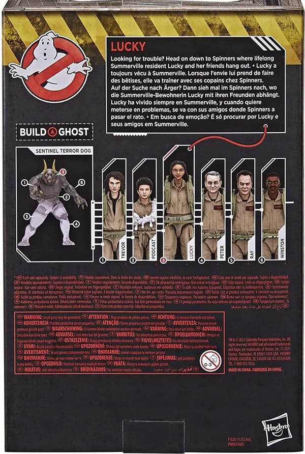 GHOSTBUSTERS LUCKY GHOSTBUSTER FIGURE BY HASBRO