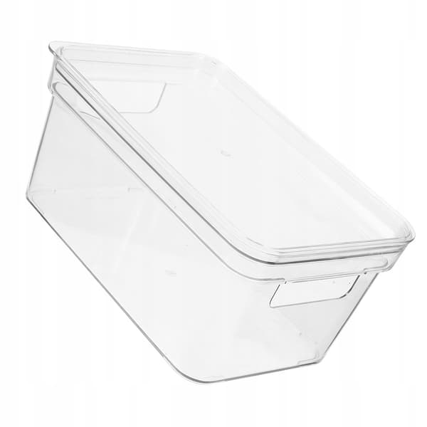 VERSATILE STORAGE BOX WITH LID, TRANSPARENT
