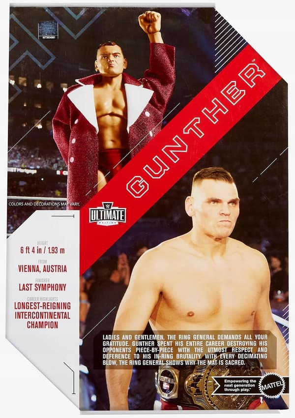 MATTEL WWE Ultimate Gunther Figure