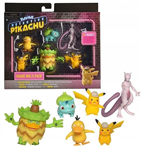 Jazwares 97602 Pokémon Detective Pikachu Figures Multipack