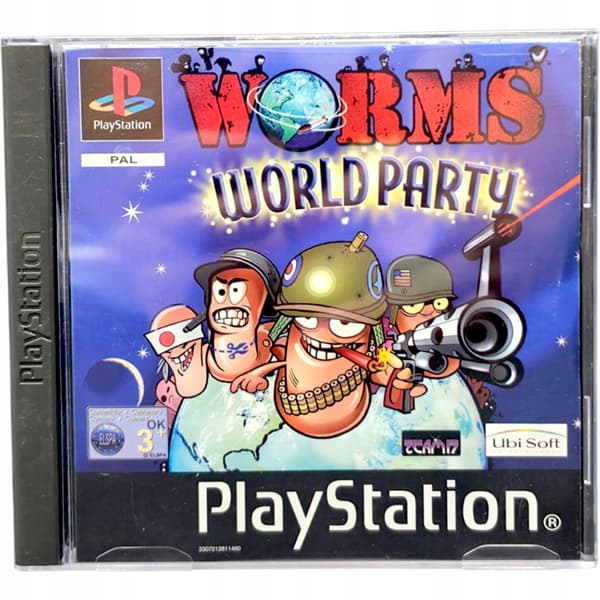 WORMS WORLD PARTY PSX PS1 PlayStation #1