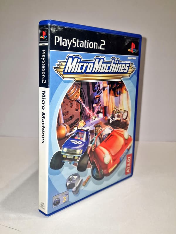 MICRO MACHINES MICROMACHINES PS2 3XA GAME DISC DB