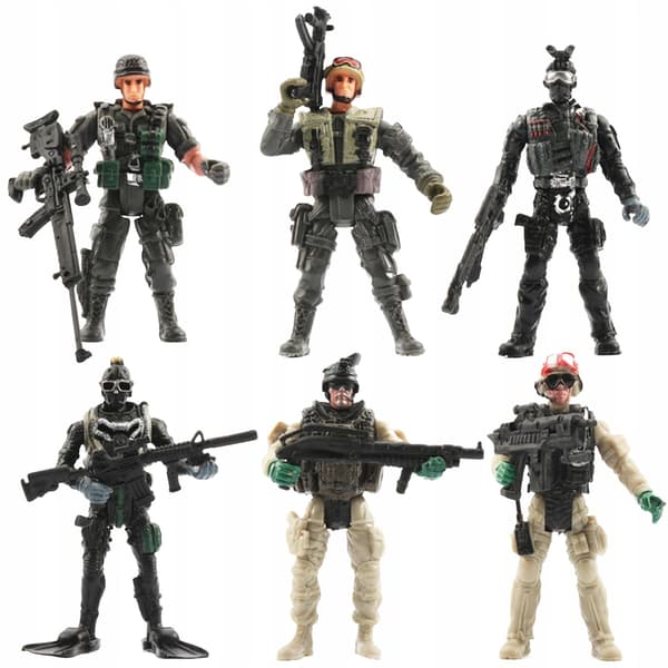 Troop Toy Landscape Decor Multifunctional Action Figures Play Set for Style A