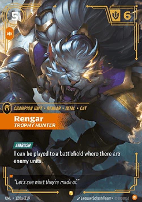 Riftbound UNL Rengar, Trophy Hunter
