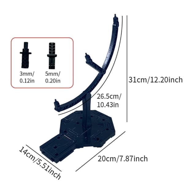 Action figure display stand – Professional, durable doll model stand XH 766 MG
