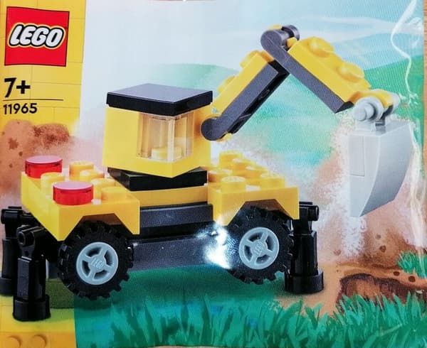 LEGO 11965 Creator Mini Excavator – New, Original Bricks – 48 pieces