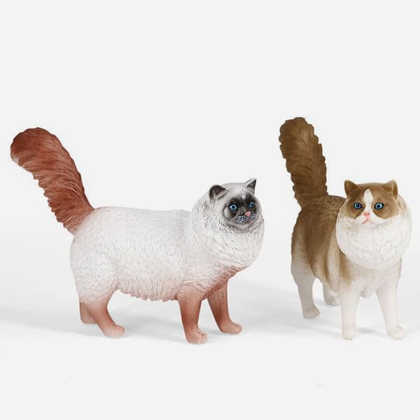 AESTHETIC PLASTIC CAT FIGURINE – TABLE DECORATION