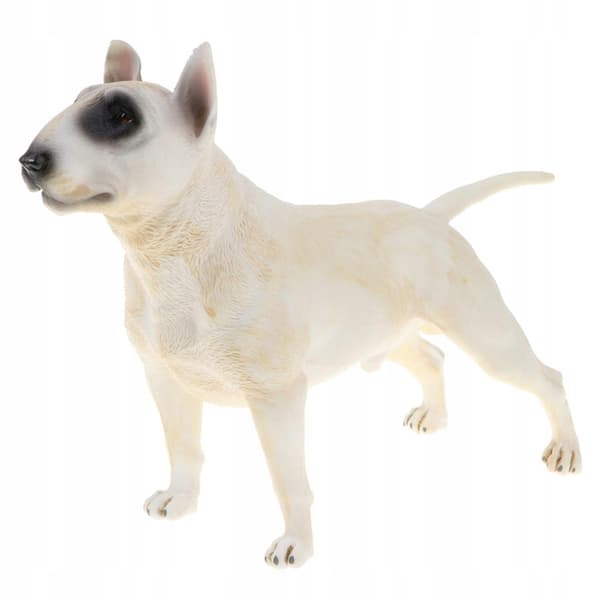 Plastic Bull Terrier Action Figure – Pet Dog Model