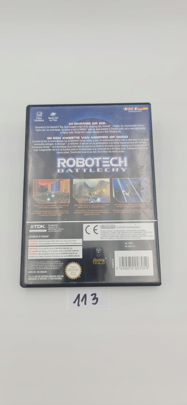 NINTENDO GAMECUBE ROBOTECH BATTLECRY