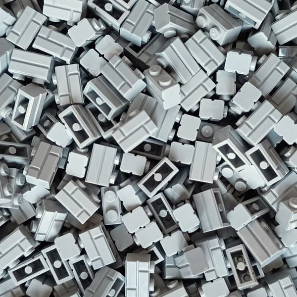 LEGO 1x2 brick 98283 6000066 light grey 100 pcs Light Bluish Grey