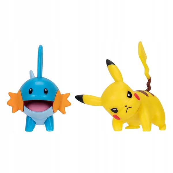POKÉMON BATTLE FIGURES 2-PACK: PIKACHU + MUDKIP