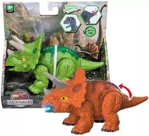A Triceratops with lights and sounds.