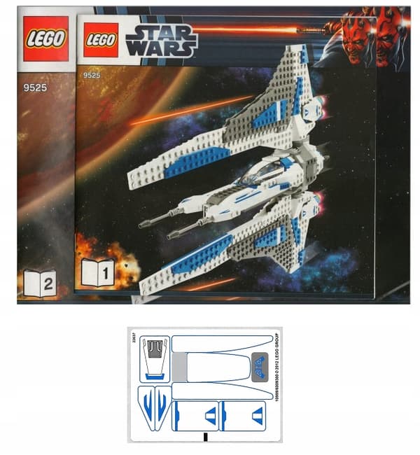 LEGO Star Wars INSTRUCTIONS + STICKERS: Pre Vizsla’s Mandalorian Fighter 9525