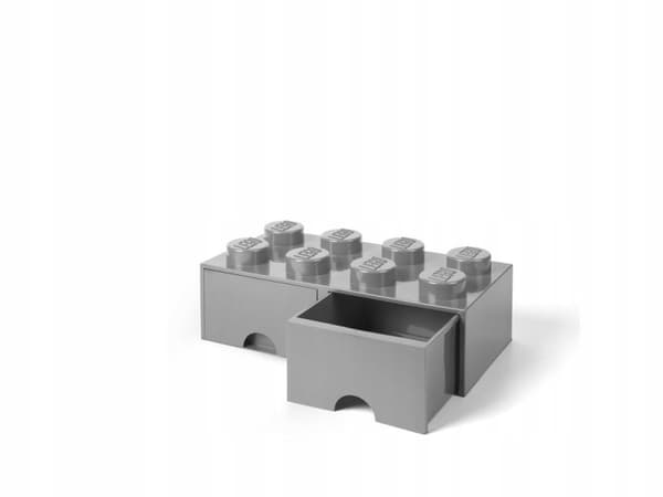 LEGO 40061740 4x2-drawer brick storage box, grey