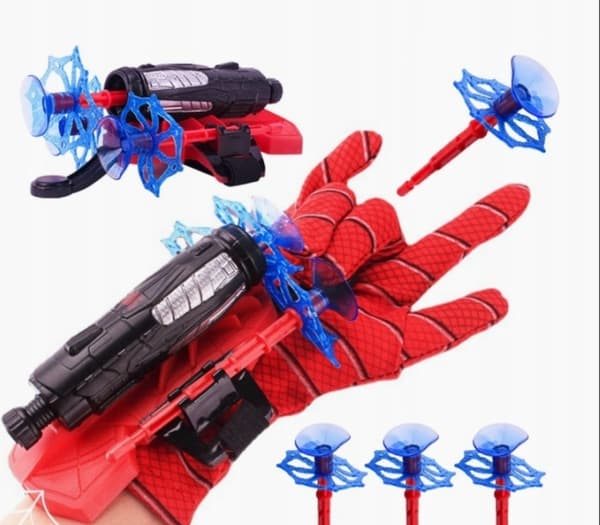 SPIDER SHOOTING GLOVE WITH PROJECTILES – 3 DARTS, SUCTION CUPS – GIFT