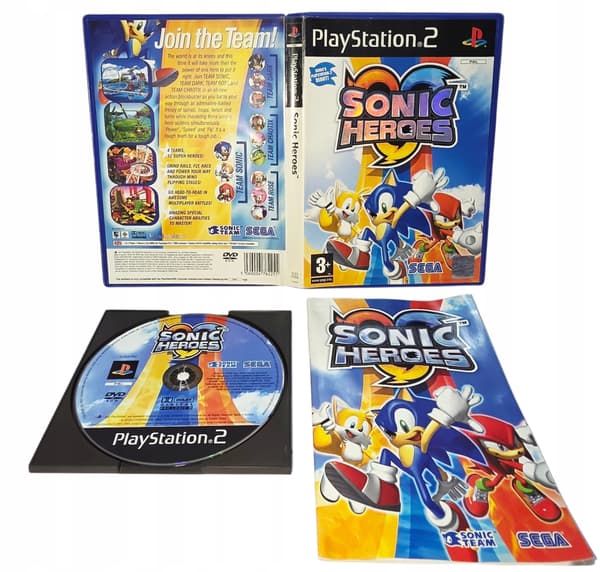 SONIC HEROES PS2 3XA – READ THE DESCRIPTION!