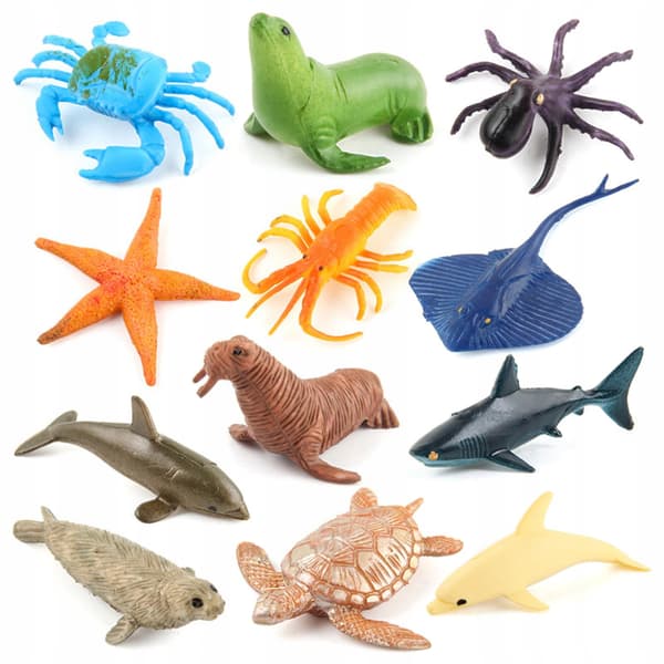 12x Marine Life Model Underwater World Table Toy Decoration Classroom