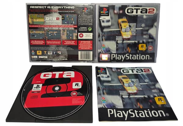 GRAND THEFT AUTO 2 GTA 2 PSX 3XA READ THE DESCRIPTION!