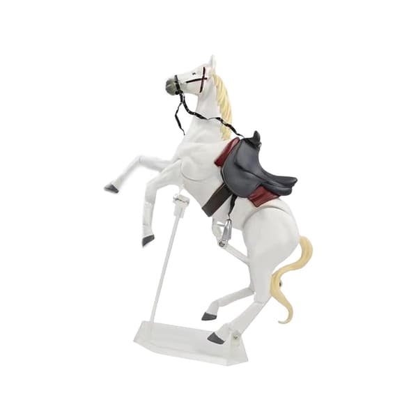 Pony figurine – Action figure model, poseable, home decor – White