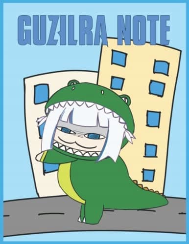 Notebook: Gawr Gura pattern (Guzilra) Notebook – Large 8.5 x 11 – College