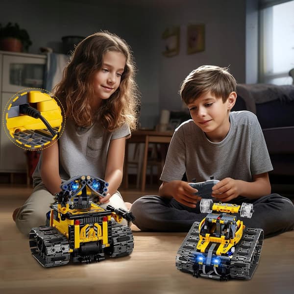 PROGRAMMABLE ROBOT – LARGE CONSTRUCTION SET (560 pieces) WITH APP AND REMOTE CONTROL