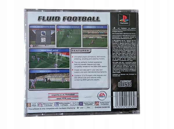 FIFA FOOTBALL 2005 PSX PS1 PS2 WRAP