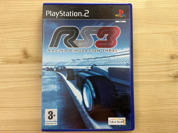 RS3 RACING SIMULATION THREE 3 – disc in very good+ condition, complete PS2 set