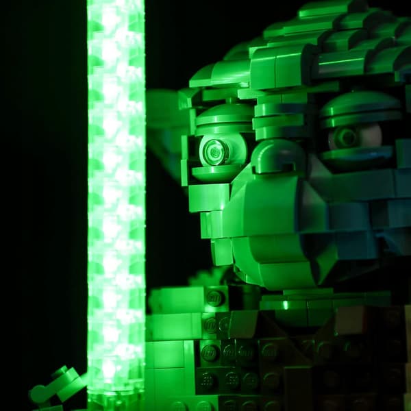 BRIKSMAX LED for LEGO Yoda 75255 RGB USB remote control (without bricks)
